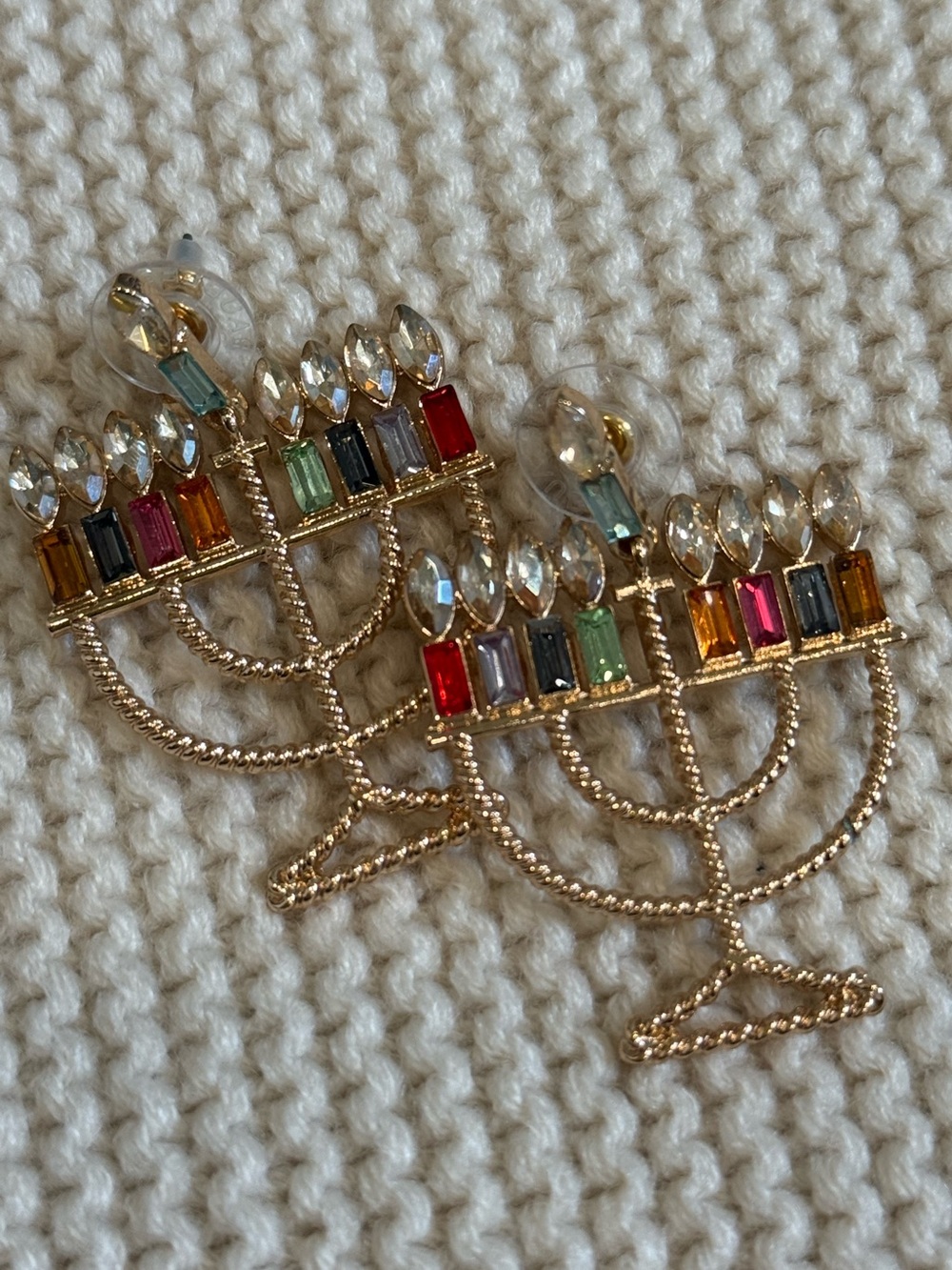 Super cute BaubleBar Hanukkah earrings